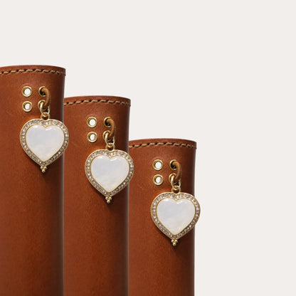 Heart White Shell 2.0 cm